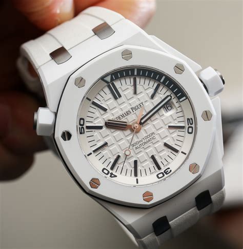 audemars piguet royal oak white ceramic|audemars piguet royal oak automatic.